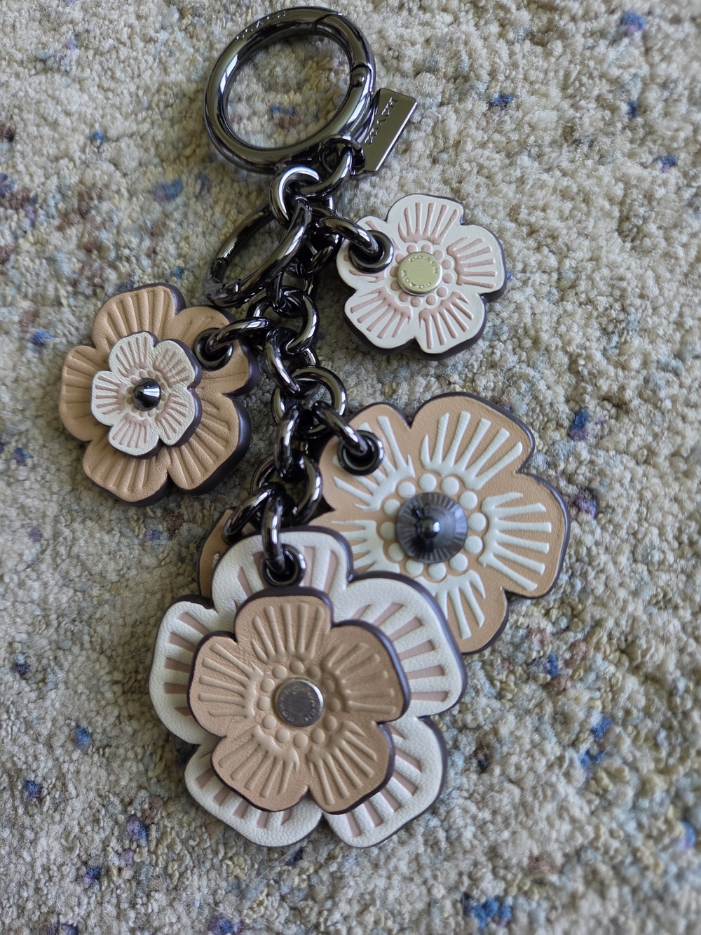 Coach Tea Rose Bag Charm - Picture 2 of 4